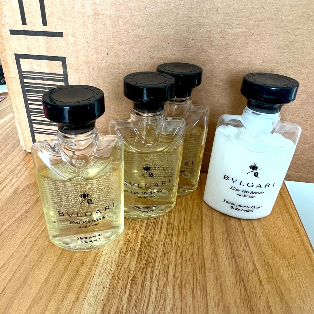 bulgari shampoo and lotion set